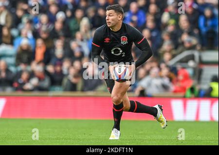 Ben Youngs of England in azione durante la partita internazionale autunnale Inghilterra vs Argentina al Twickenham Stadium, Twickenham, Regno Unito, 6th novembre 2022 (Photo by Craig Thomas/News Images) Foto Stock