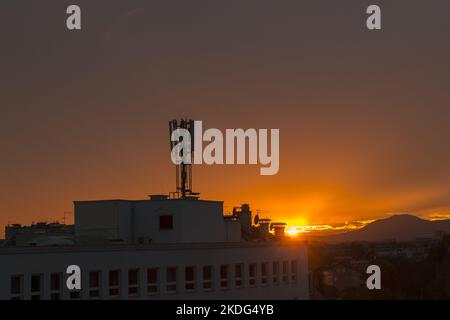 Antenne del sistema del telefono cellulare Foto Stock