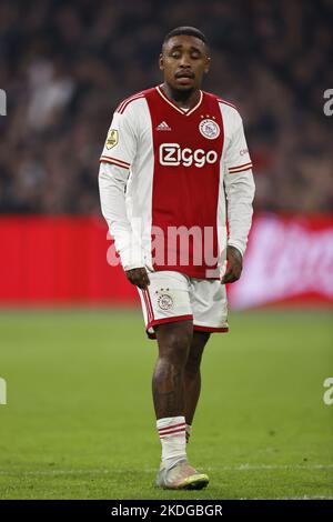 AMSTERDAM - Steven Bergwijn di Ajax durante la partita olandese di Eredivie tra AFC Ajax e PSV alla Johan Cruijff Arena il 6 novembre 2022 ad Amsterdam, Paesi Bassi. ANP MAURICE VAN STEEN Foto Stock