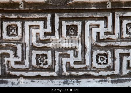 Le pietre scolpite da Didima, un antico santuario greco sulla costa di Ionia nel dominio della città di Mileto. Aydın, Turchia Foto Stock