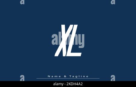 Lettere alfabetiche iniziali logo monogramma XL , LX Illustrazione Vettoriale