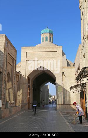 Toki Sarrafon (moneychangers' Bazaar), Arabon Street, Centro storico, Bukhara, Provincia di Bukhara, Uzbekistan, Asia centrale Foto Stock