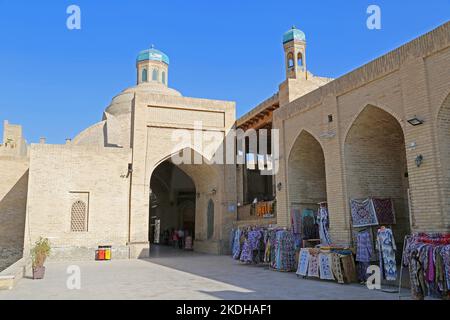 Toki Sarrafon (moneychangers' Bazaar), Arabon Street, Centro storico, Bukhara, Provincia di Bukhara, Uzbekistan, Asia centrale Foto Stock