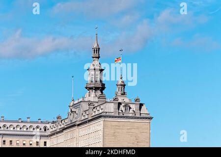 Tetto della Laval University a Quebec City Foto Stock