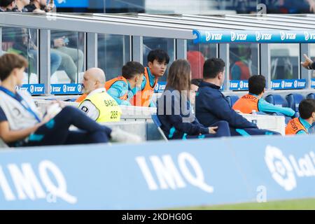 San Sebastian, Spagna. 6th Nov 2022. Takefusa Kubo (Sociedad) Football/Soccer : incontro spagnolo 'la Liga Santander' tra Real Sociedad 1-1 Valencia CF all'Arena reale di San Sebastian, Spagna . Credit: Mutsu Kawamori/AFLO/Alamy Live News Foto Stock