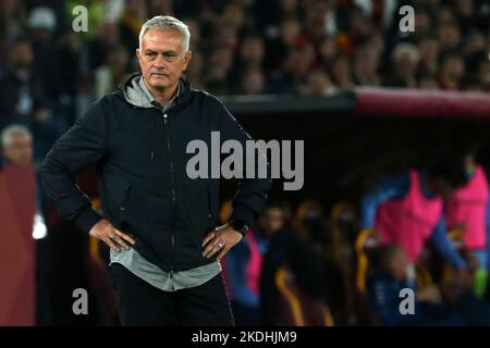 Roma, Italia. 6th Nov 2022. Jose Mourinho (Roma) durante la Serie A match tra AS Roma e SS Lazio allo Stadio Olimpico il 06 2022 novembre a Roma. (Credit Image: © Giuseppe fama/Pacific Press via ZUMA Press Wire) Foto Stock