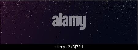 Fondo orizzontale scuro con particelle di glitter dorate. Illustrazione Vettoriale