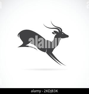 Immagine vettoriale del disegno del cervo su sfondo bianco. Illustrazione vettoriale a livelli facilmente modificabile. Animali selvatici. Illustrazione Vettoriale
