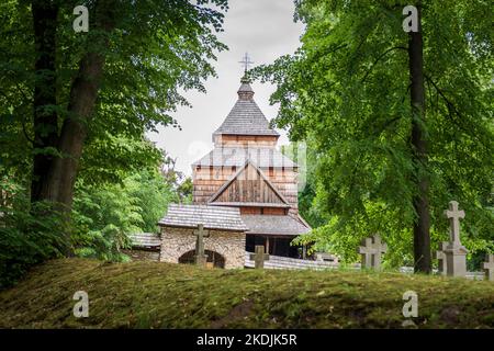 Chiesa ortodossa in legno a Radruż. Il sito è iscritto nella lista dei patrimoni dell'umanità dell'UNESCO Foto Stock