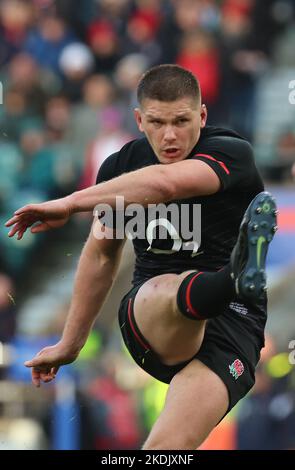 Londra INGHILTERRA - Novembre 06: Owen Farrell in Inghilterra durante la partita Autumn International Series tra l'Inghilterra contro l'Argentina allo stadio Twickenham, Foto Stock