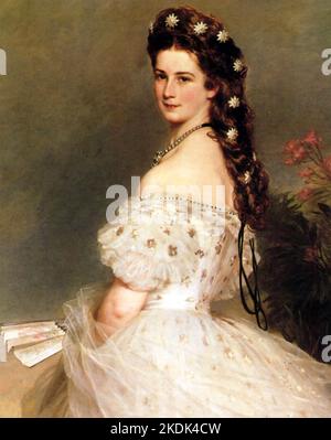 IMPERATRICE ELISABETTA D'AUSTRIA (1837-1898) di Winterhalter nel 1865 Foto Stock