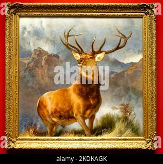 Il dipinto Monarch of the Glen di Sir Edwin Landseer Foto Stock