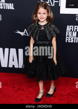 Hollywood, Stati Uniti. 06th Nov 2022. HOLLYWOOD, LOS ANGELES, CALIFORNIA, USA - 06 NOVEMBRE: Alina Brace arriva al 2022° AFI Fest - closing Night Special Screening of Universal Pictures' 'The Fabelmans' tenuto al TCL Chinese Theatre IMAX il 6 novembre 2022 a Hollywood, Los Angeles, California, Stati Uniti. (Foto di Xavier Collin/Image Press Agency) Credit: Image Press Agency/Alamy Live News Foto Stock