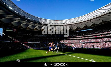 Marcos Llorente di Atletico de Madrid durante la partita la Liga tra Atletico de Madrid e RCD Espanyol ha suonato allo stadio Civitas Metropolitano il 06 novembre 2022 a Madrid, Spagna. (Foto di PRESSIN) Foto Stock