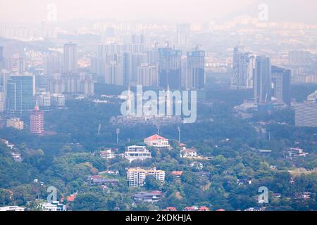 Kuala Lumpur, Malesia - Settembre 12 2018: La Moschea del territorio Federale è una moschea si trova vicino al complesso MATRADE e al Governo Federale Comple Foto Stock