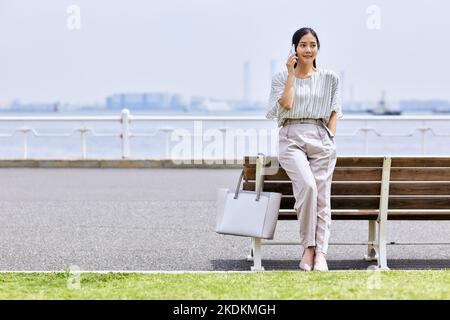 Giovane donna giapponese ritratto Foto Stock