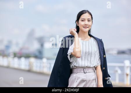 Giovane donna giapponese ritratto Foto Stock