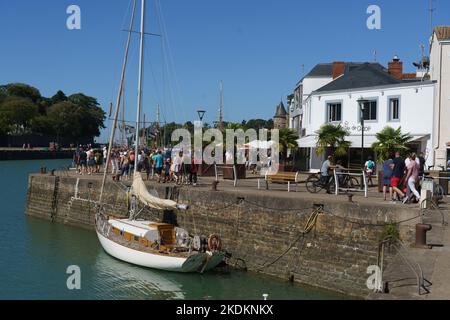 Francia, regione Pays de la Loire, Loire-Atlantique, Pornic, quai le Ray Foto Stock