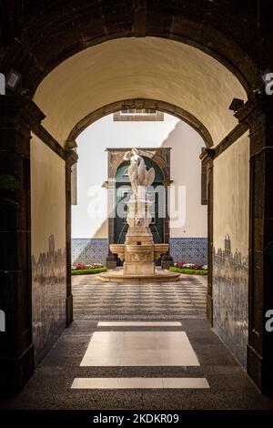 Edificio del Municipio, Praha do Município, Funchal, Madeira, Portogallo. Foto Stock