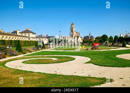 Caen Normandia Francia. Le rovine della chiesa di Saint Étienne le Vieux Foto Stock