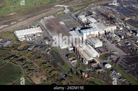 Veduta aerea dell'acciaieria Liberty Steels di Aldwarke, Rotherham, South Yorkshire Foto Stock