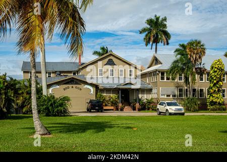 Everglades Rod and Gun Club, Broadway Avenue West, Everglades City, Florida Foto Stock