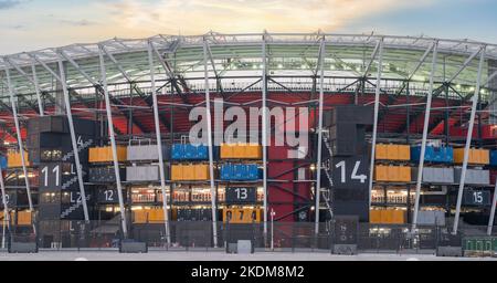 Doha, Qatar - 09,2022 Settembre :974 Stadio Container in Qatar Foto Stock