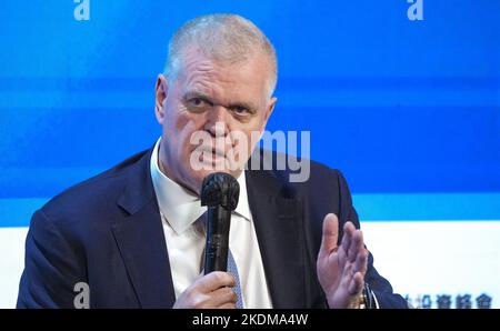 Noel Quinn, Group Chief Executive di HSBC, partecipa al Global Financial Leaders' Investment Summit al Four Seasons Hotel in Central.02NOV22 SCMP / Sam Tsang Foto Stock