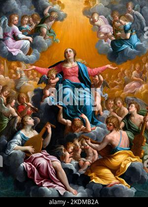 L'Assunzione della Vergine di Guido reni (1575-1642), olio su rame, c.. 1598-99 Foto Stock