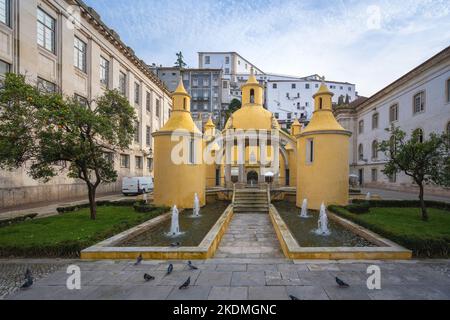 Fontana Jardim da Manga - Coimbra, Portogallo Foto Stock