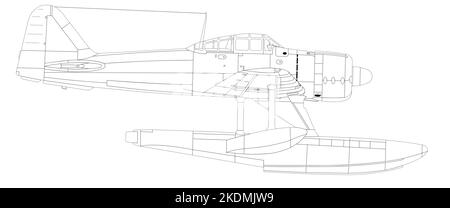 Nakajima A6M2-N (Rufe) Foto Stock