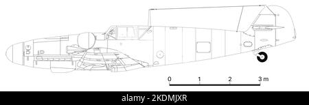 Messerschmitt BF 109G-6 Foto Stock