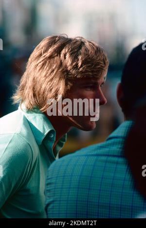 James Hunt. 1976 Stati Uniti Gran Premio Ovest Foto Stock