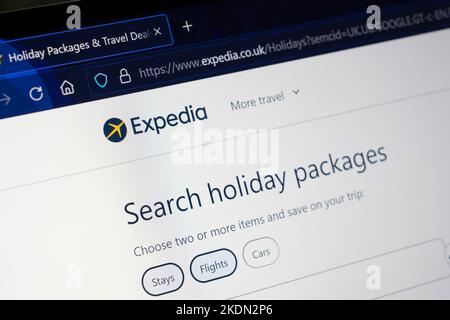 Expedia Group, Inc. È un'azienda americana di viaggi online per viaggi di lavoro e di consumo Foto Stock