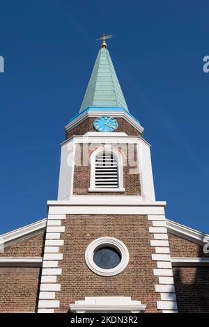 La Grosvenor Chapel è una chiesa anglicana costruita nel 1730, 24 South Audley Street, Mayfair, Londra, Regno Unito. 14 settembre 2022 Foto Stock