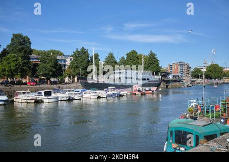 Mud Dock Harbour Bristol Inghilterra Regno Unito Foto Stock