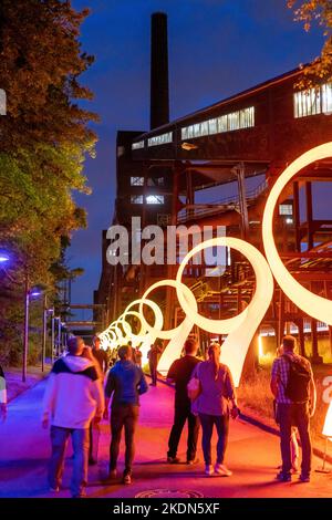 Extraschicht, Notte della Cultura industriale, musica, azione, attrazioni, cultura, arte, mostra in 43 locali in 23 città, in ex siti industriali nel Foto Stock