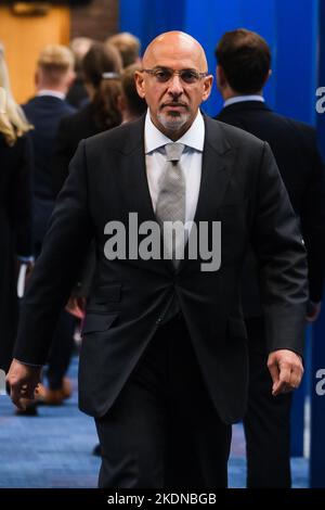 Nadhim Zahawi, (Cancelliere del Ducato di Lancaster), è visto alla conferenza fotografata durante la Conferenza autunnale del Partito conservatore tenutasi al Centro Internazionale Congressi di Birmingham domenica 2 ottobre 2022 . Foto di Julie Edwards. Foto Stock