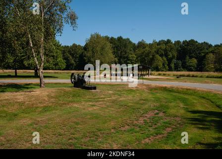 Parco Regionale dell'Isola DEAS a Delta, British Columbia, Canada Foto Stock