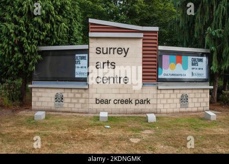 Surrey Arts Centre a Bear Creek Park, Surrey, British Columbia, Canada Foto Stock