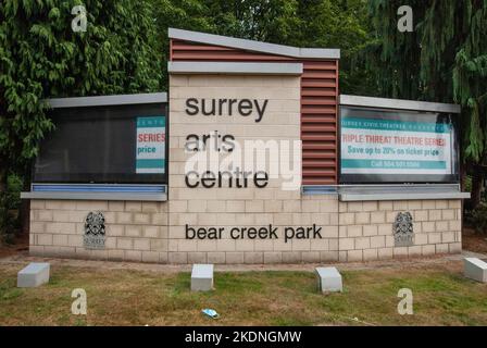 Surrey Arts Centre a Bear Creek Park, Surrey, British Columbia, Canada Foto Stock