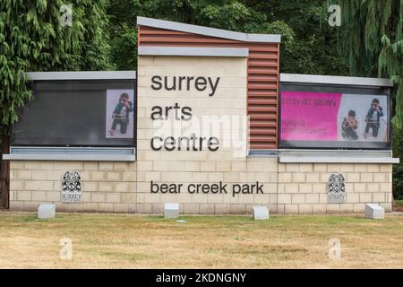 Surrey Arts Centre a Bear Creek Park, Surrey, British Columbia, Canada Foto Stock