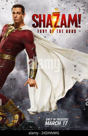 DATA DI RILASCIO: 21 dicembre 2022. TITOLO: Shazam! Furia degli dei. CASA DI PRODUZIONE: New Line Cinema. DIRETTORE: David F. Sandberg. TRAMA: Sequel del film del 2019 'Shazam!' I dettagli del grafico non sono ancora noti. STARRING: ZACHARY LEVI as Shazam. (Credit Image: © New Line Cinema/Entertainment Pictures) Foto Stock