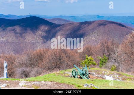 Monumento alla libertà che commemora la battaglia al passo Shipka nel 1877-1878 In Bulgaria Foto Stock