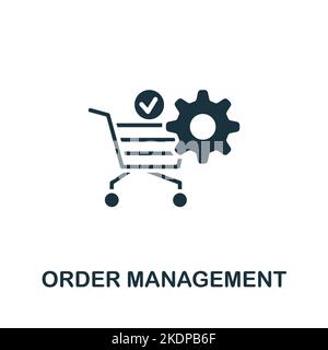 Icona Gestione prescrizioni. Icona monocromatica Simple Customer Relationship per modelli, web design e infografiche Illustrazione Vettoriale