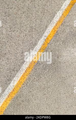 Linea di parcheggio astratta sul marciapiede Foto Stock