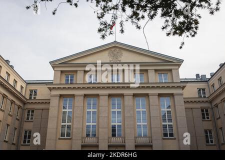 NIK - edificio dell'Ufficio Supremo di controllo a Varsavia, capitale della Polonia Foto Stock