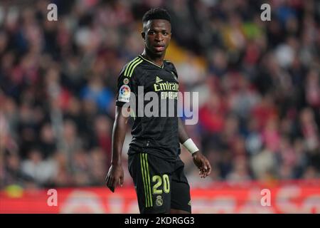 Vinicius Jr di Real Madridduring la Liga match tra Rayo Vallecano e Real Madrid disputata al Vallecas Stadium il 7 novembre 2022 a Madrid, Spagna. (Foto di Bagu Blanco / PRESSIN) Foto Stock