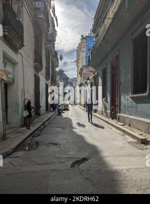 Vecchie strade di l'Avana, Cuba Foto Stock