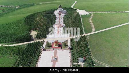 Inner Mongolia ovest ujimqin: Erano ulam santuario buddista wutai Foto Stock